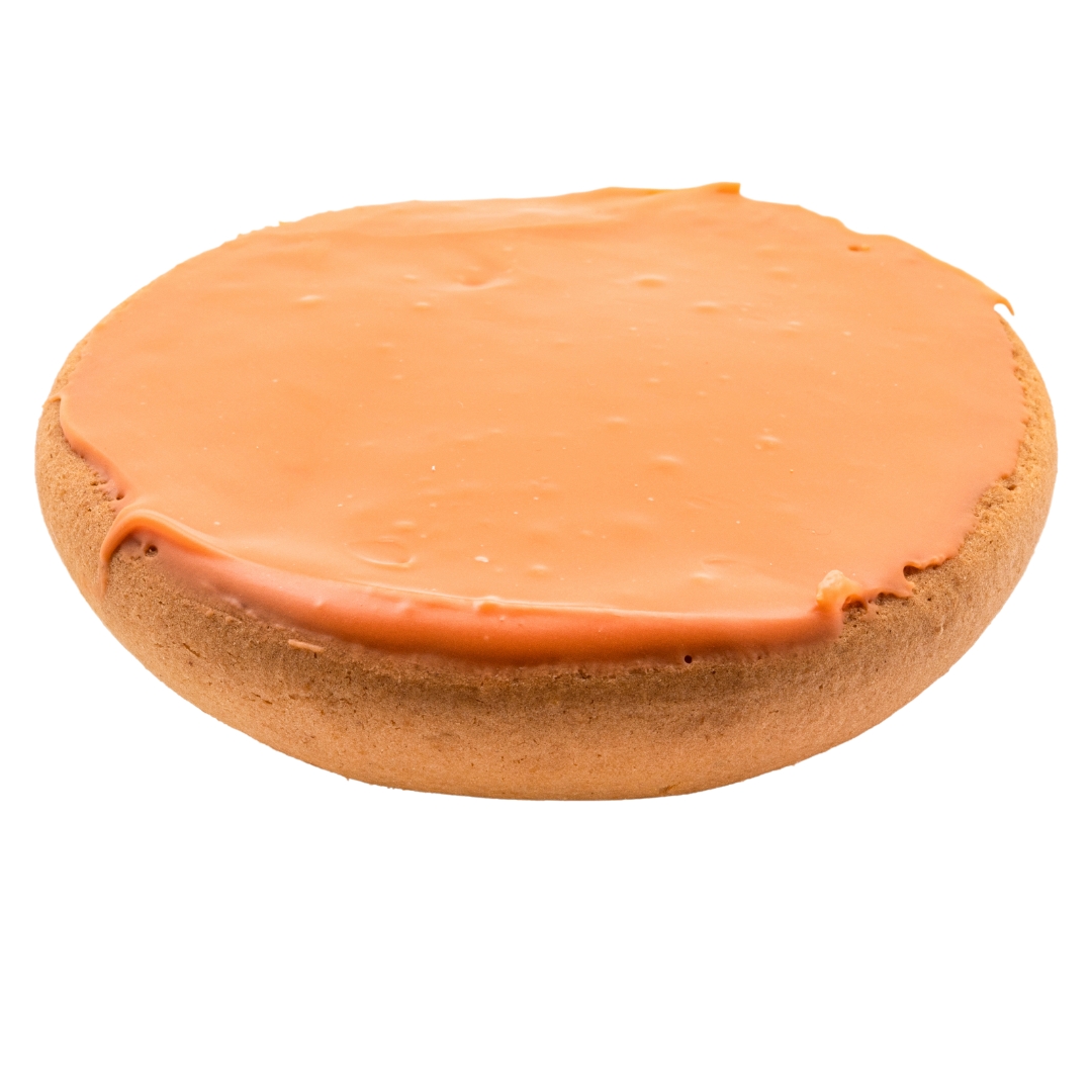 Fondant topping in the color orange