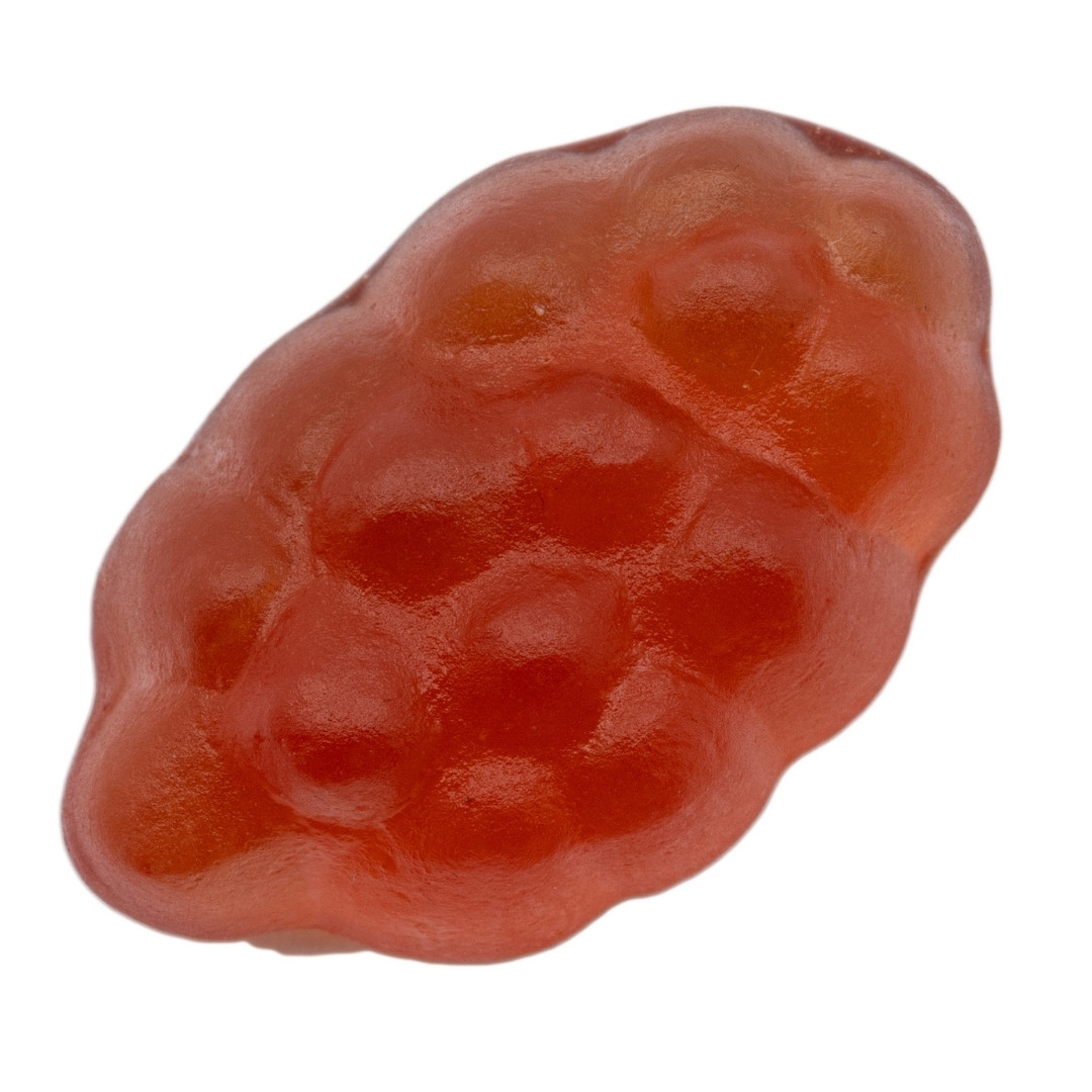 Fruit gum in the color brown