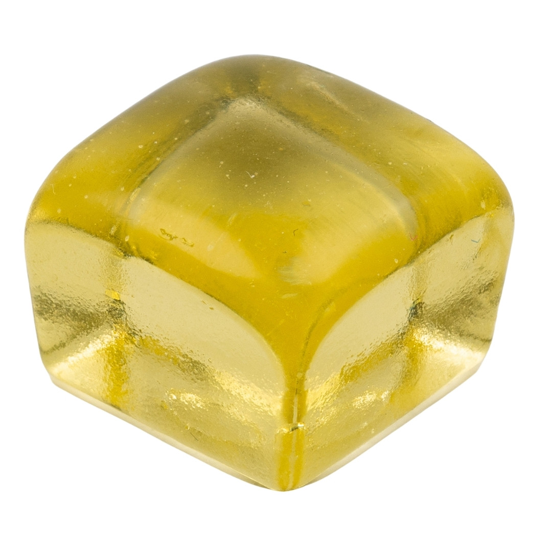 High boiled candy in the color yellow