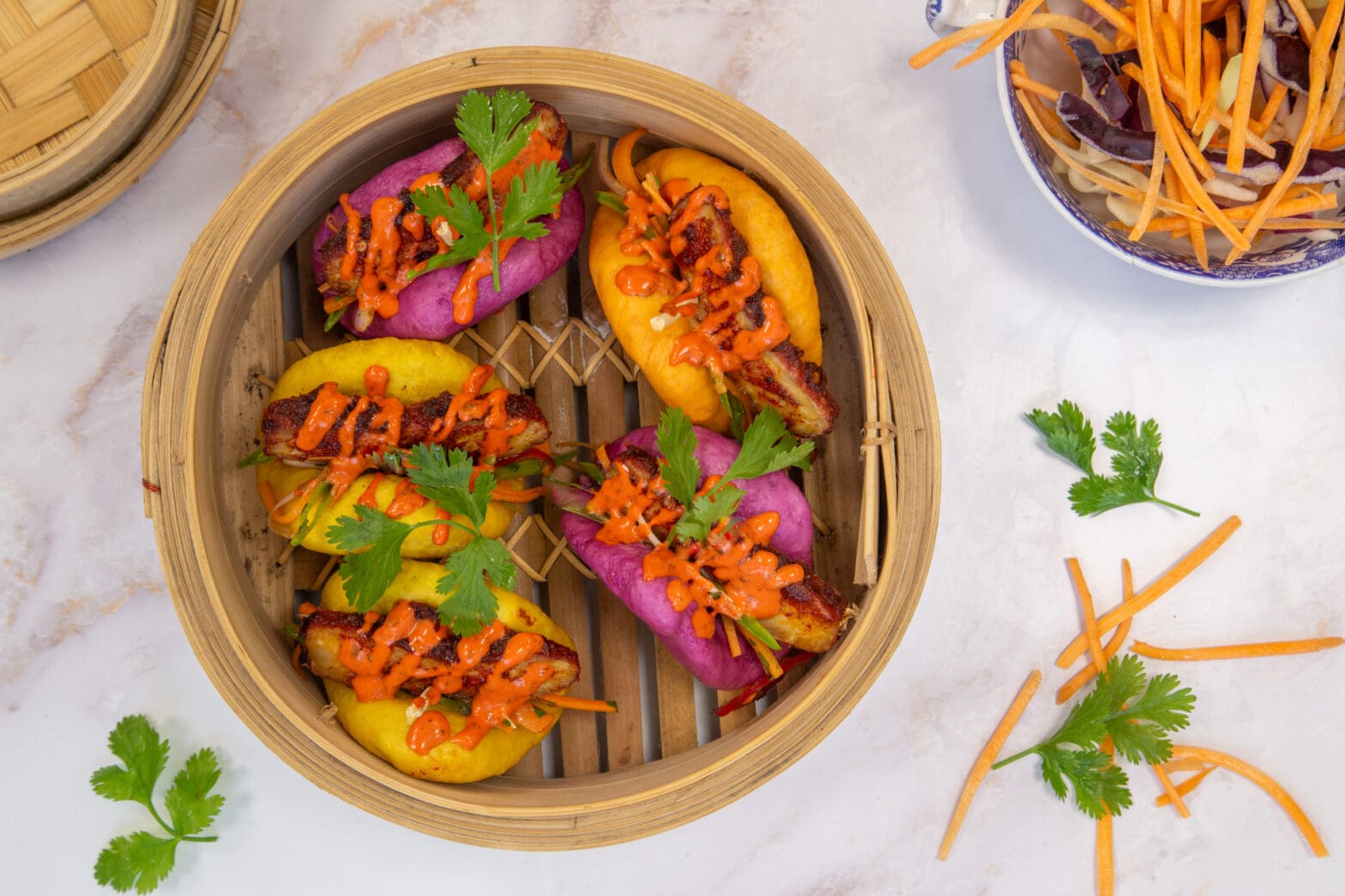 EXBERRY bao bun with plant-based meat