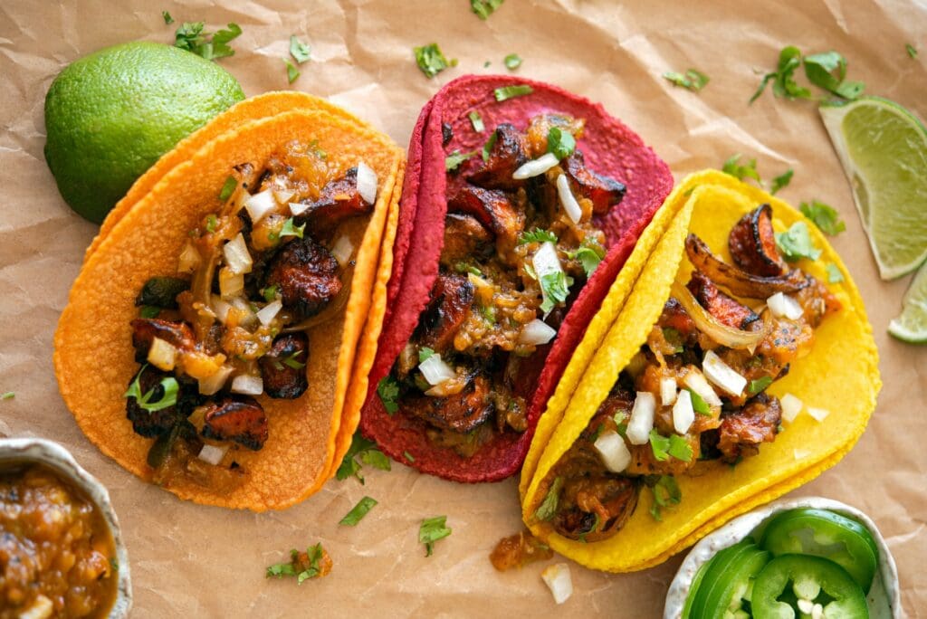 EXBERRY carrot al pastor tacos