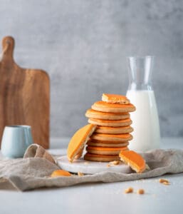 Cookies with orange glazing