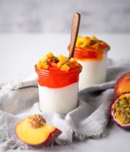 Orange fruit prep with peach