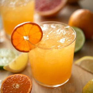 Orange juice in a glass