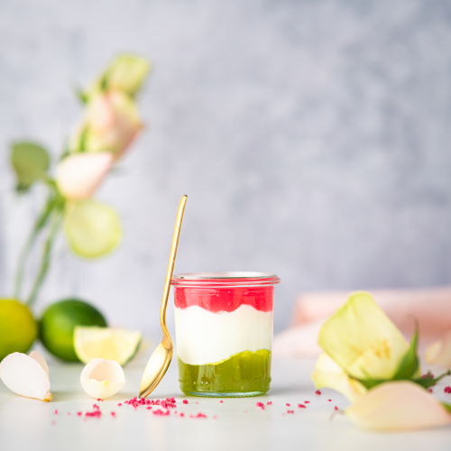 Fruit prep with lime in a jar