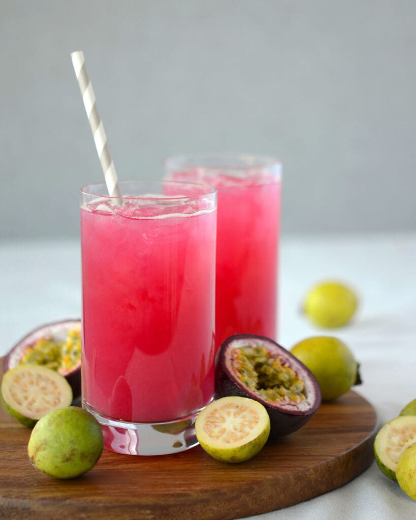Guava passionfruit pink drink