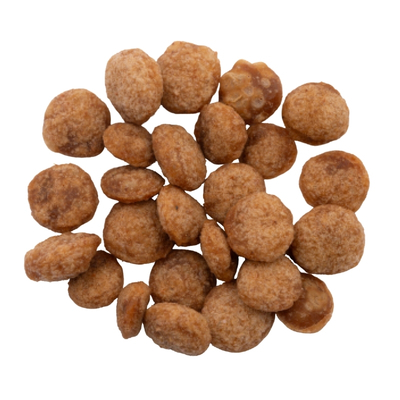 Dog or cat kibbles in brown color