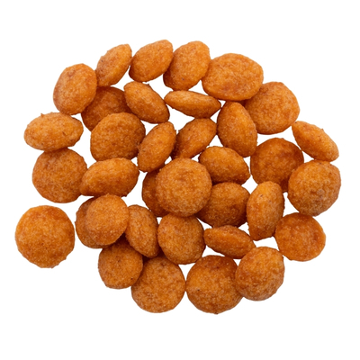 Dog or cat kibbles in orange color