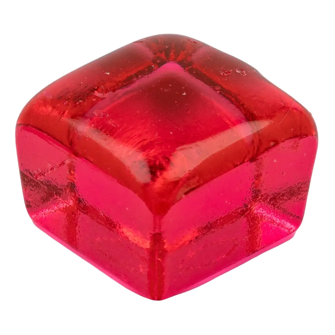 High boiled candy in the color red